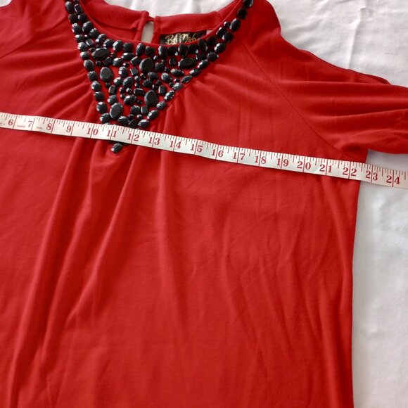 Bob Macke Cold Shoulder Pull Over Blouse - Picture 5 of 8